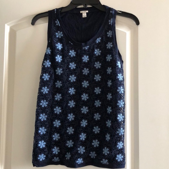 J. Crew Tops - J Crew flowered tank top